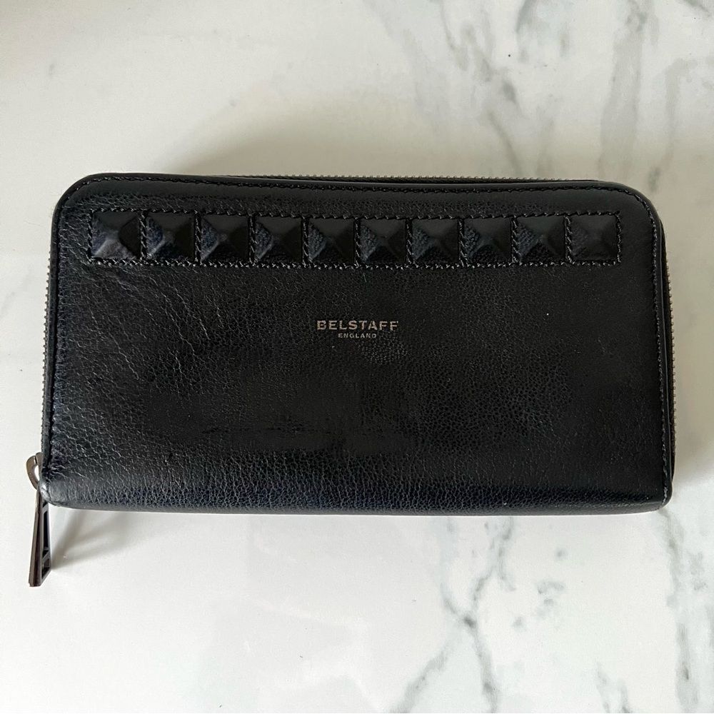 BELSTAFF Women’s Leather Zip Wallet Black